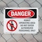 Signmission Robot Operating Area Do Not Enter Danger Sign, Plastic, 10in W x 7in L, 2PK OS-2PACK-DS-P-710-L-1550 - alternate 7
